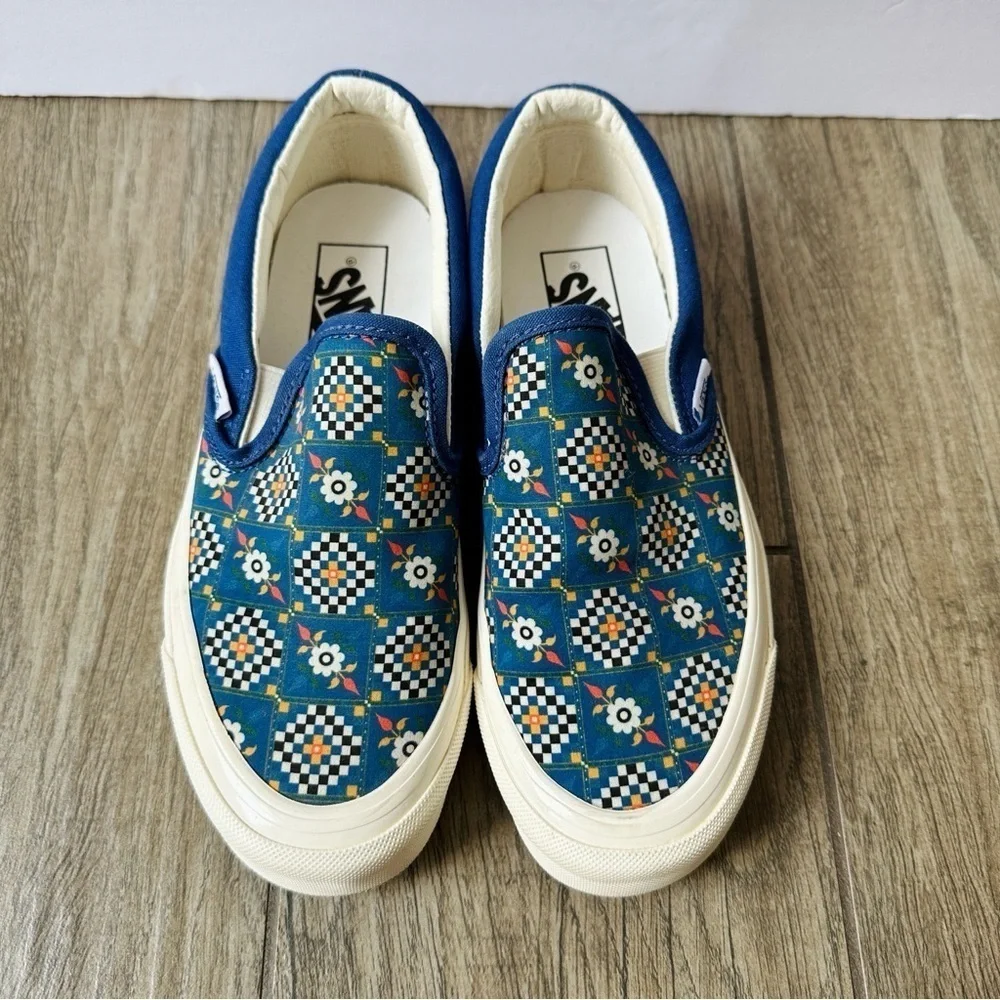 Vans Classic Anaheim Factory Tile Checkerboard Sneakers, Women’s 6.5 - Picture 2 of 7